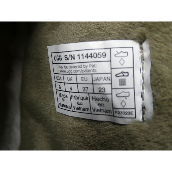 UGG Classic Brella Mini Boot Olive Green Size 6 - Picture 8 of 8